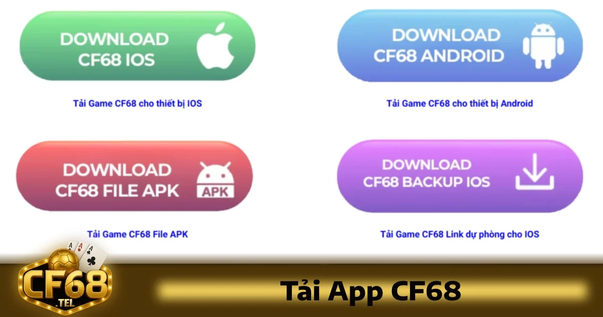 Ứng dụng CF68 dành cho thiết bị Android thường được cung cấp dưới dạng file APK
